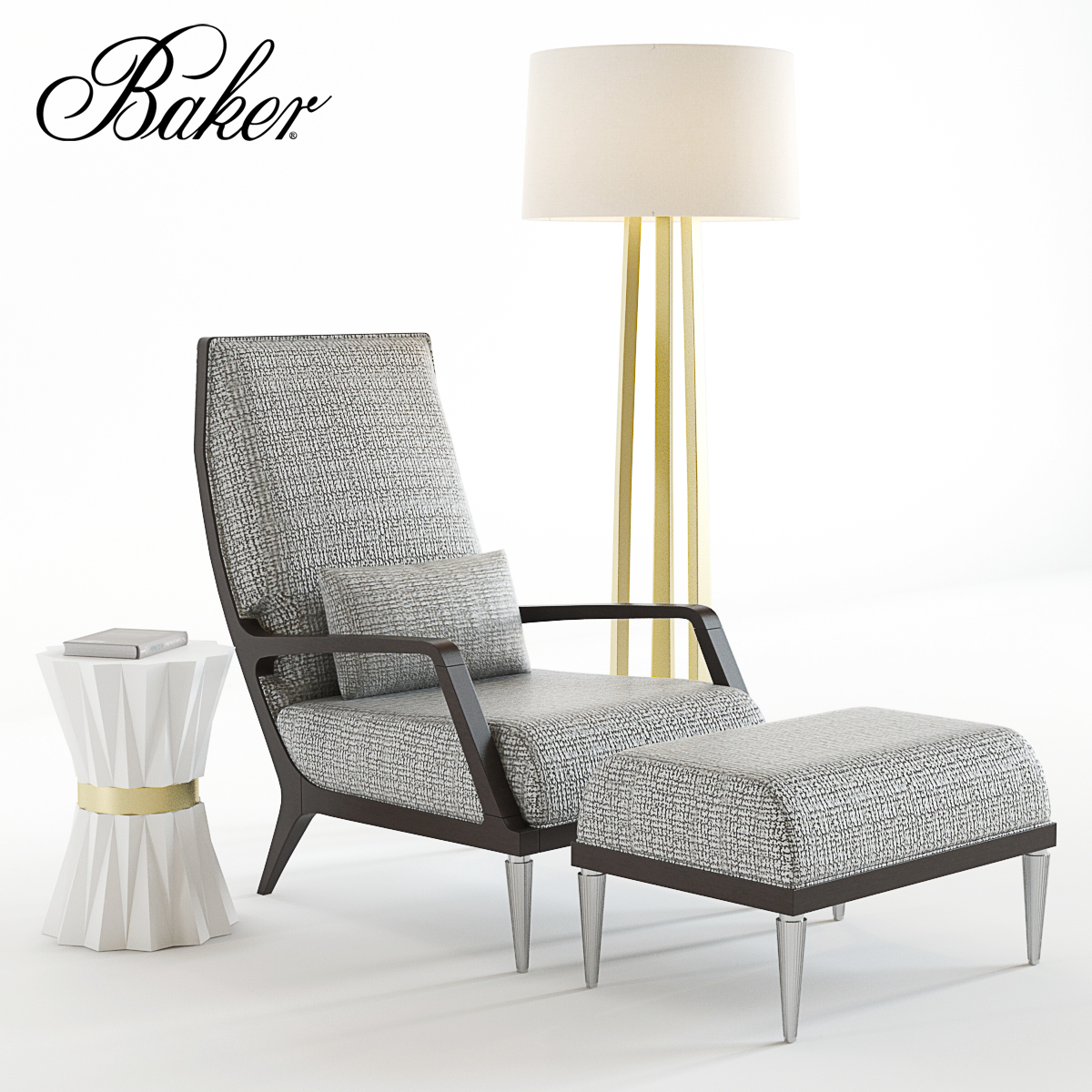 Bakers jasper lounge chair 3D TurboSquid 1154375