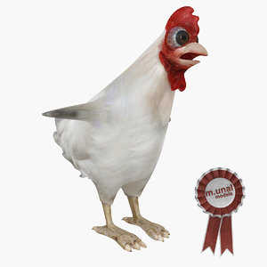 3D chicken rigged
