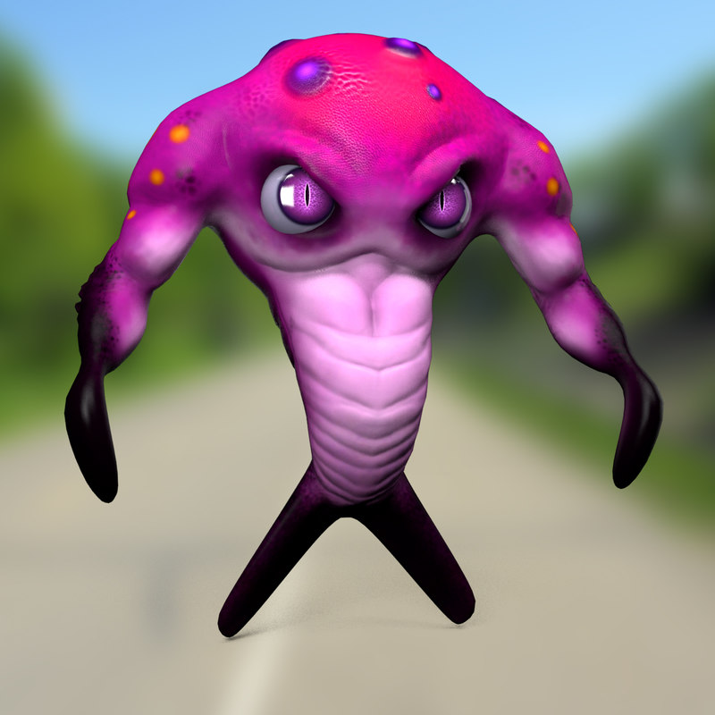 3D burble creature - TurboSquid 1154538