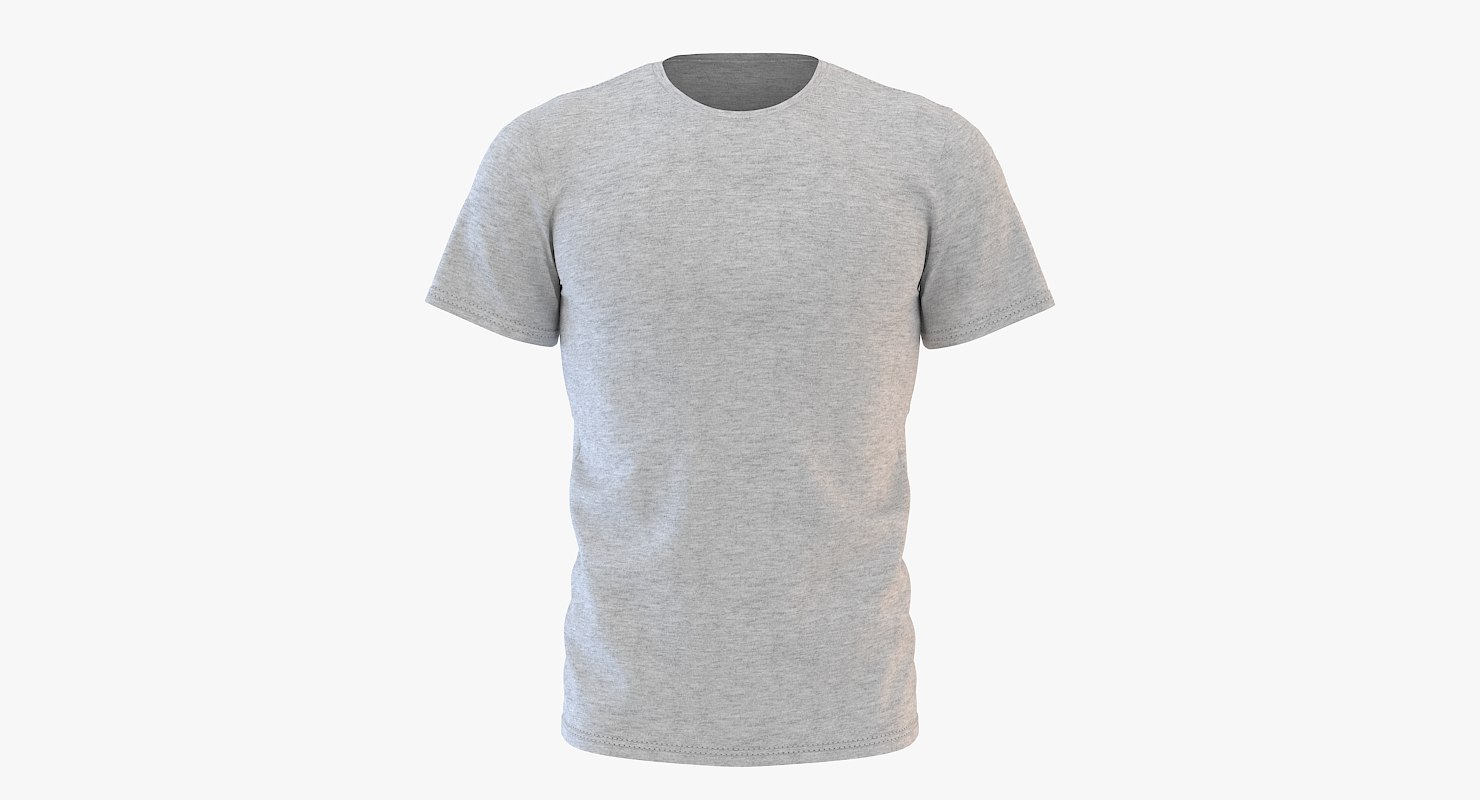 Mens neck tshirt 3D model TurboSquid 1154559