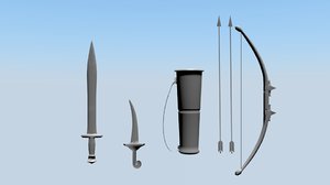 medieval weapons model
