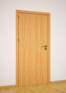 3D sample interior wood door model