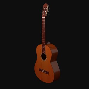 3D classical acoustic guitar