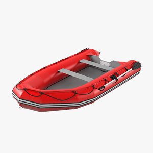 3D saturn sd365 inflatable boat model