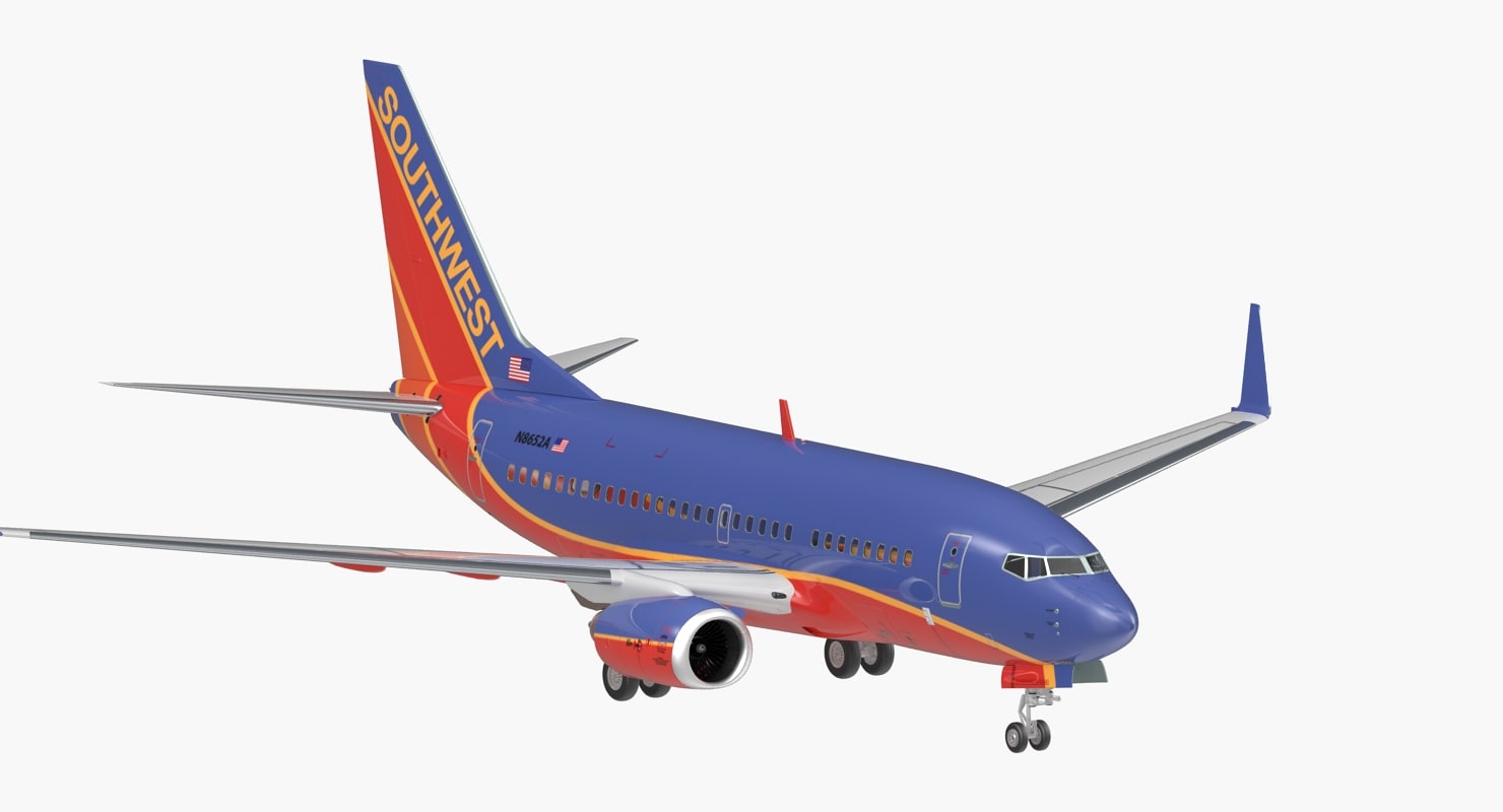 3D boeing 737 600 southwest airlines model TurboSquid 