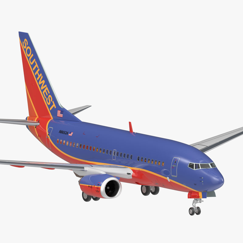 3D boeing 737 600 southwest airlines model TurboSquid 