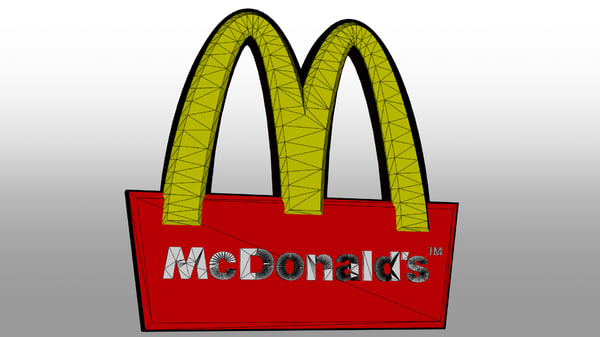 Mcdonald s sign 3D - TurboSquid 1154877