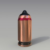 9x18mm cartridge armor-piersing 3D