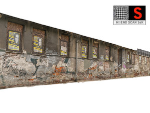 facade street abandoned 3D