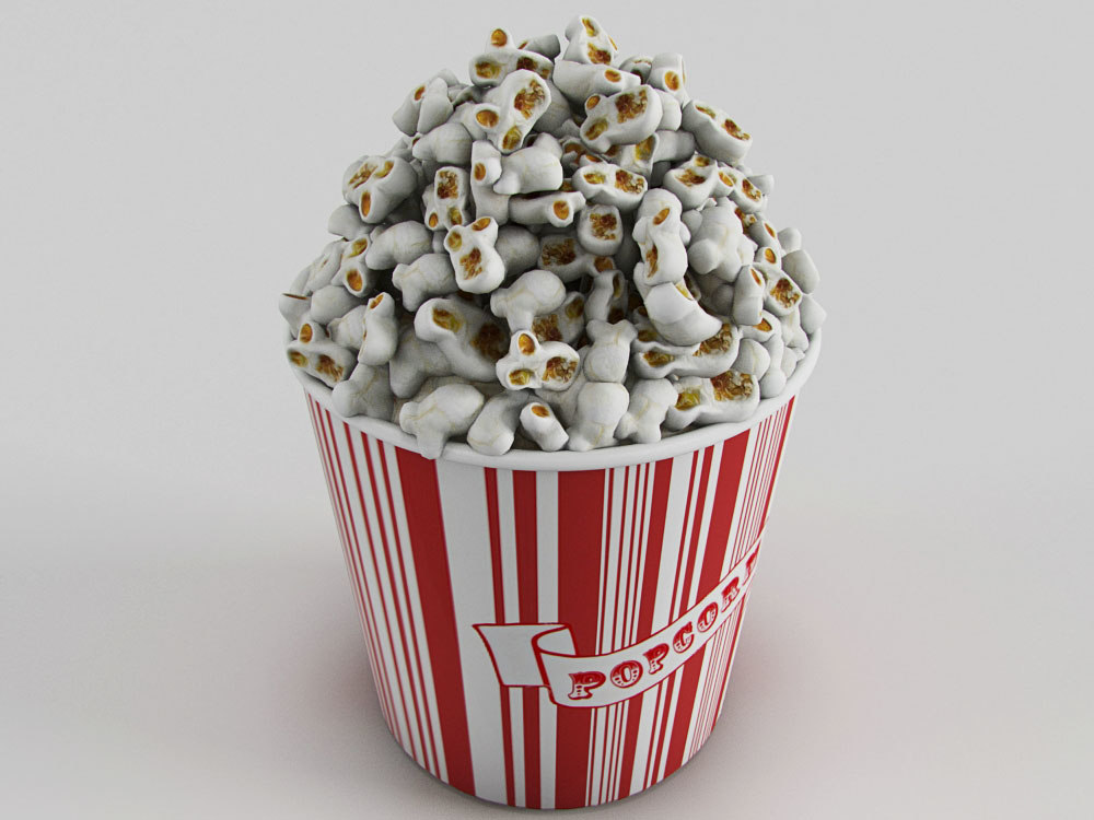 free maya car 3d model for 1155076 TurboSquid  bucket 3D popcorn