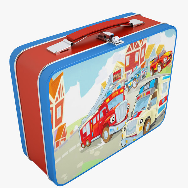 Metal lunch box 3D model - TurboSquid 1155220