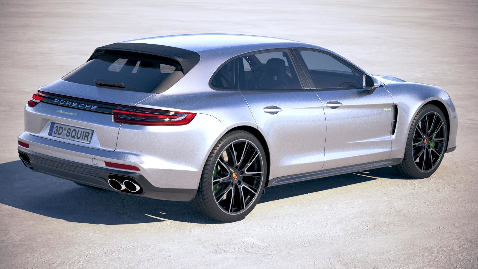 保时捷panamera 4 e-hybrid sport turismo 20183d模型