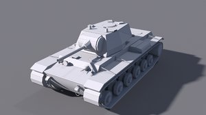 3D tank kv-1 l-11 model