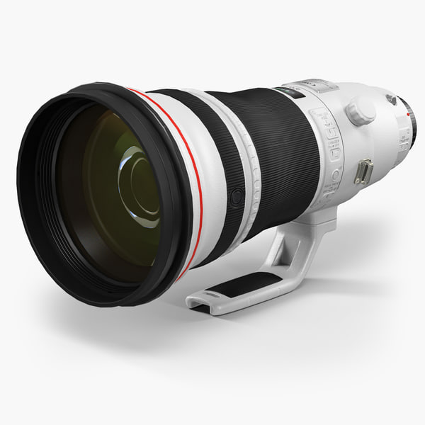 3D low-poly canon ef 400mm