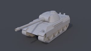 tank panther pzkpfw ausf 3D