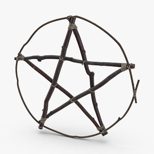 3D twig-pentagram model
