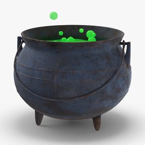 witch-cauldron---green 3D.