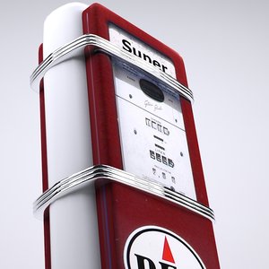 petrol pump 3D model