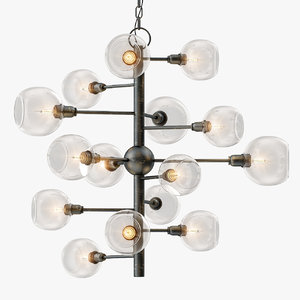 3D currey company panpoint chandelier