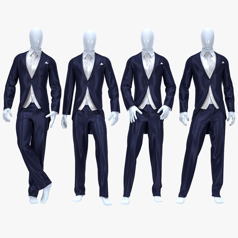Male suit model TurboSquid 1155830