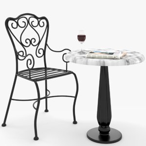 wrought iron french bistro model