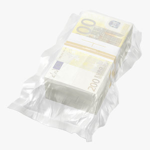 3D wrapped bills money 200