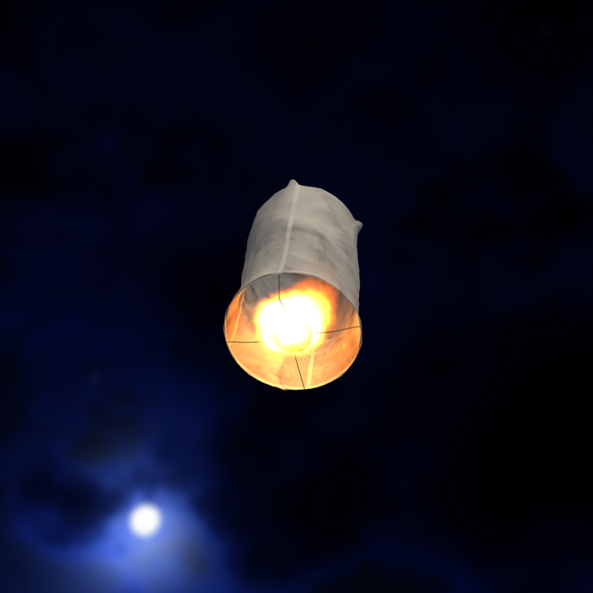 Sky lantern 3D model TurboSquid 1155904