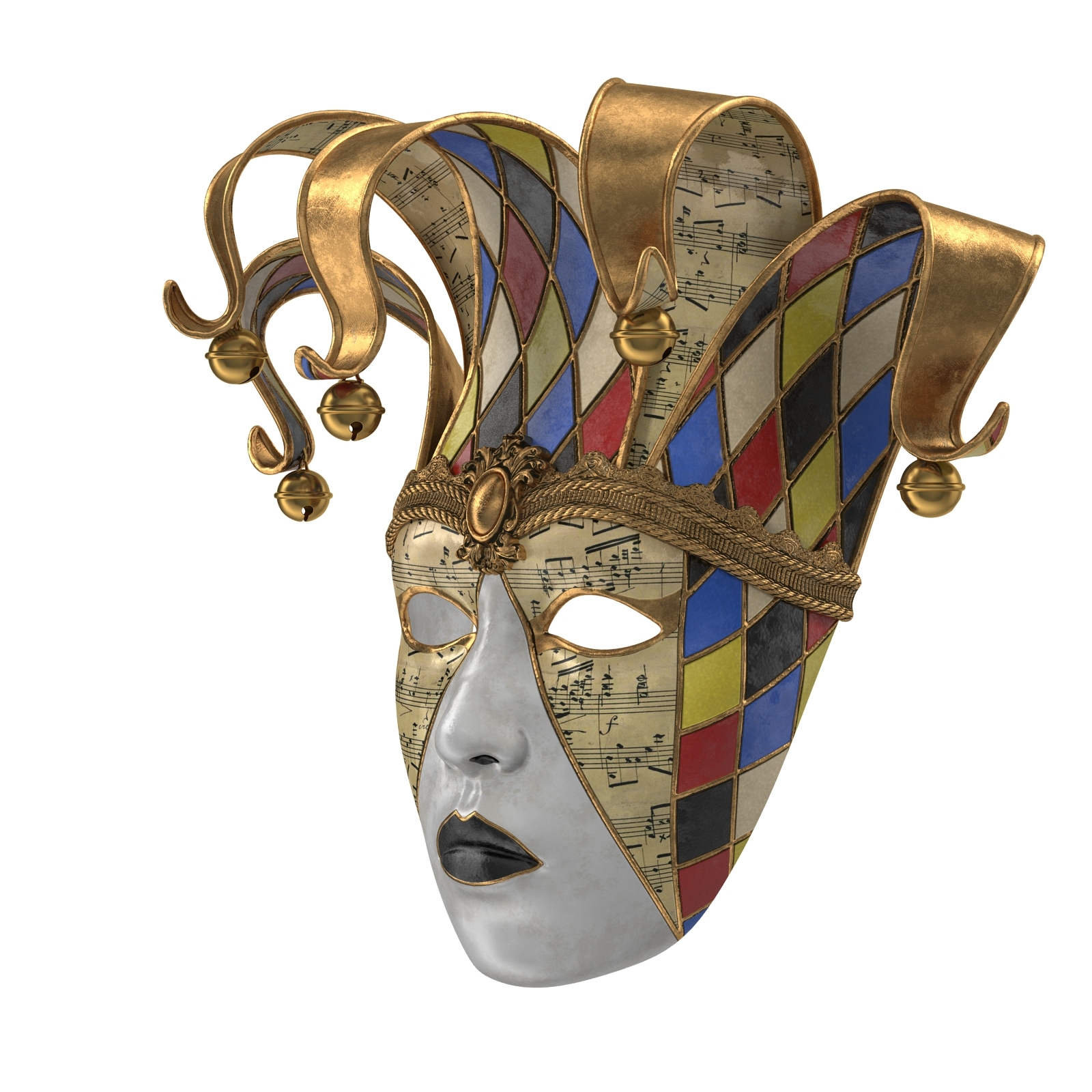 Carnival mask v3 3D model - TurboSquid 1155934