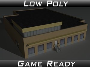 factory building 18 3D model