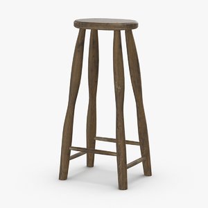 3D rustic-stool-02