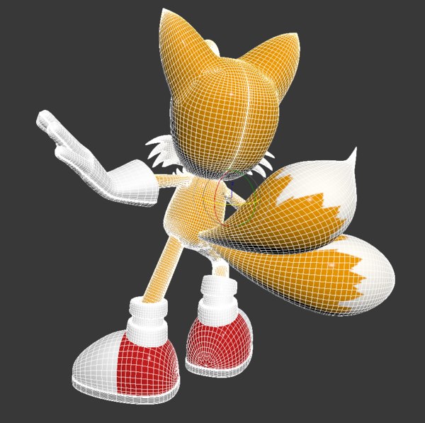 3D miles tails prower model - TurboSquid 1156232