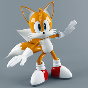 3D miles tails prower model