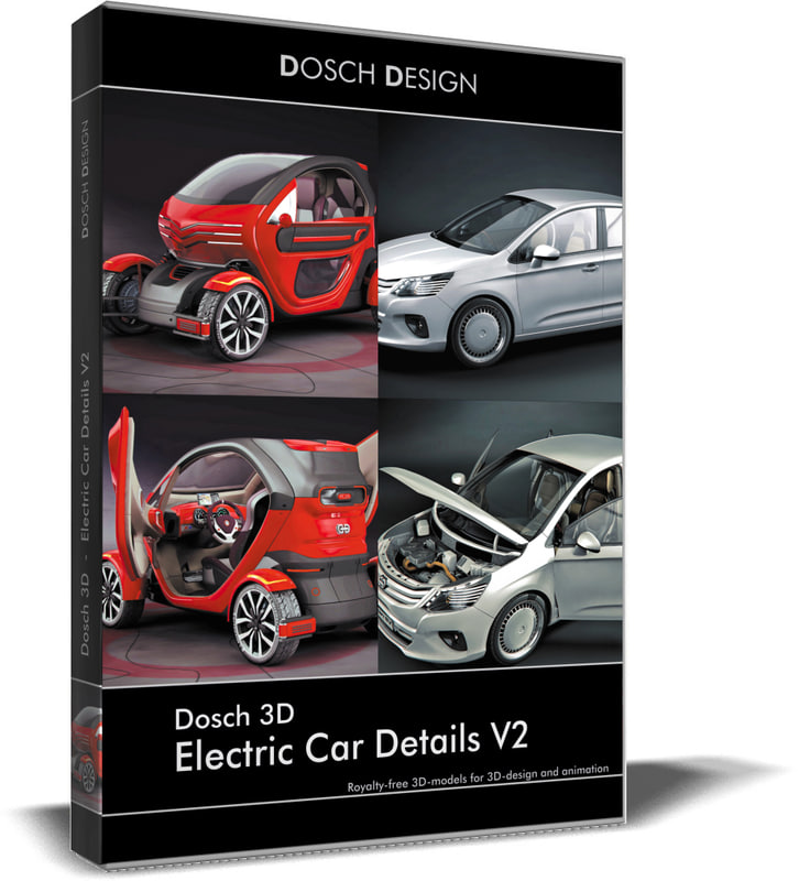 Electric car details 3D model TurboSquid 1156236