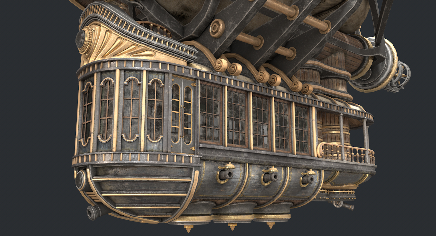 3D model airship steampunk - TurboSquid 1156310