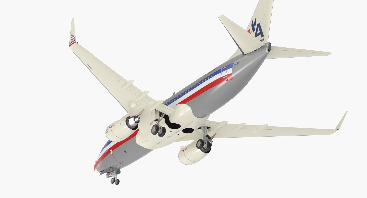 Modelo 3d Boeing 737 700 American Airlines Turbosquid 1156467