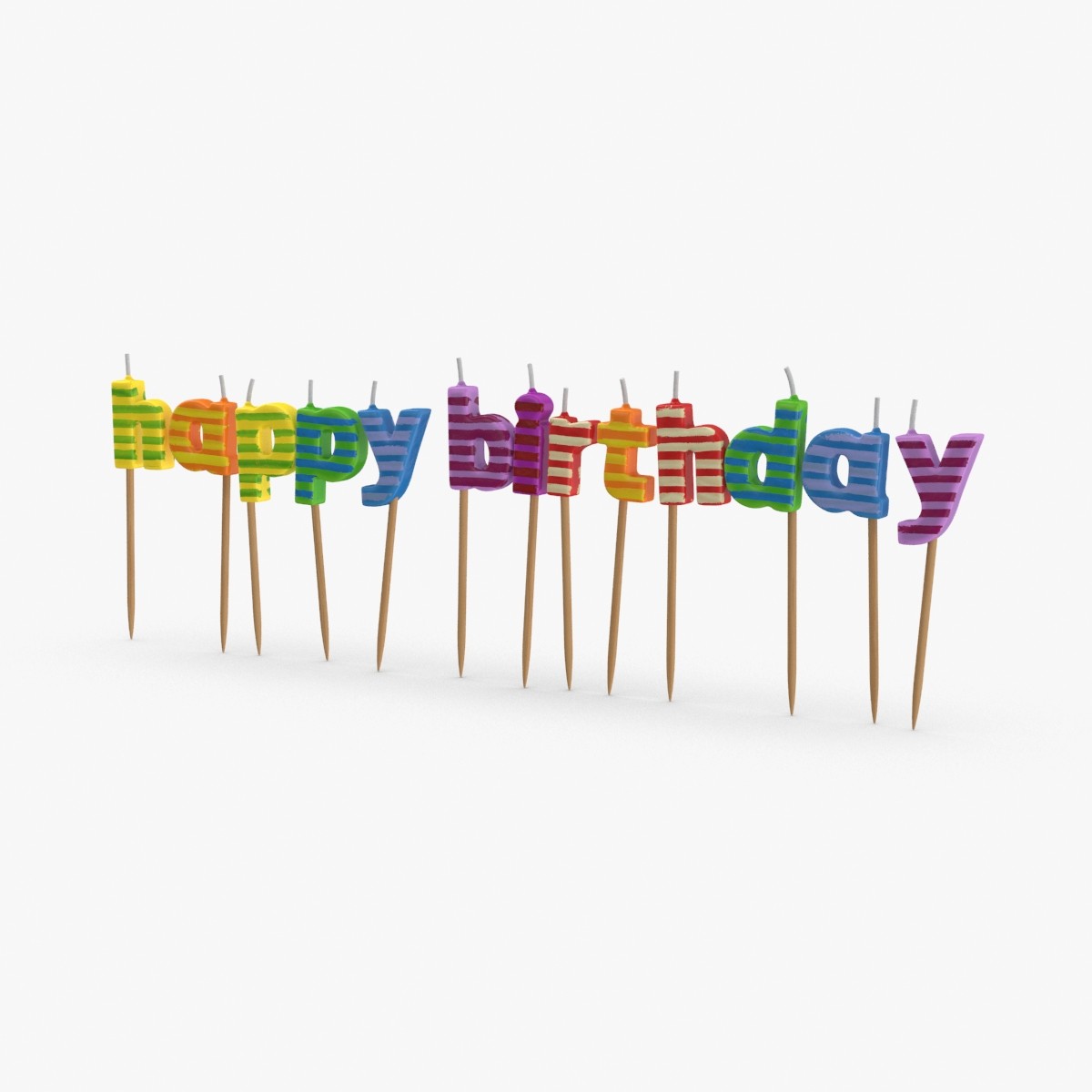 Birthday Candle 3D Models For Download | TurboSquid