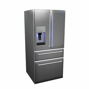refrigerator design kitchen 3D