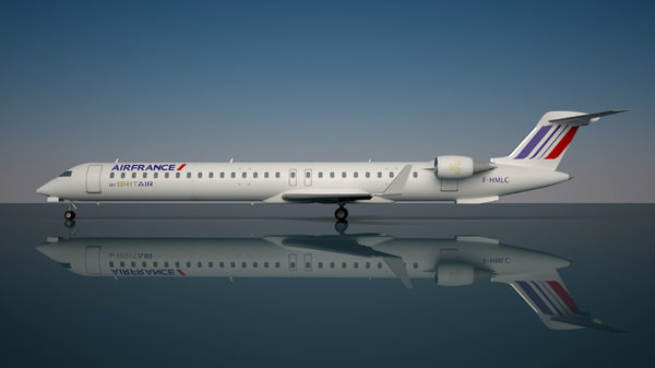 3d air france crj 1000 model