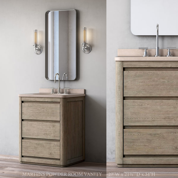Rh Martens Powder Room Vanity Model Turbosquid 1156862 Rh Martens Powder Room Vanity Model
