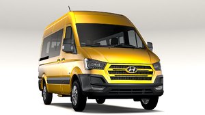 3D model hyundai h350 minibus swb