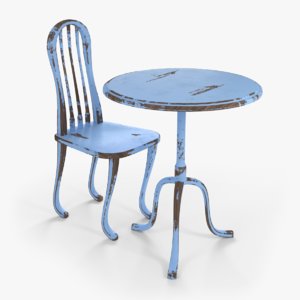 chair table 3D model