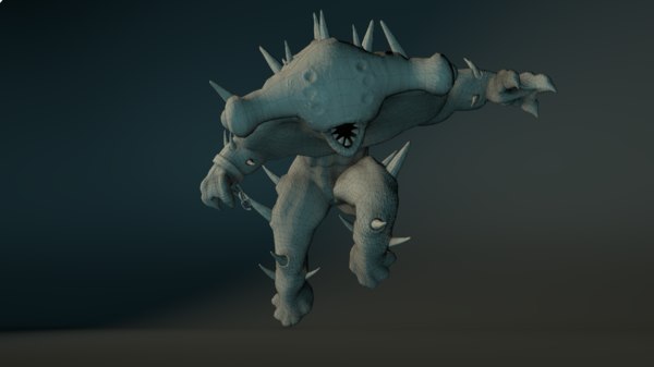 3D model spiky creature - TurboSquid 1157151