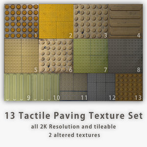 Tactile Paving Texture Set [13 images]