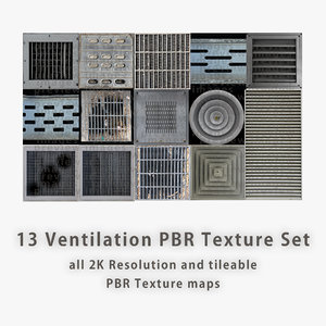 Ventilation PBR Texture Set [14 images]