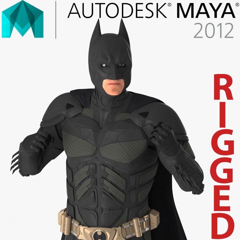3D model batman rigged TurboSquid 1157379