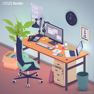 3D settings chair office