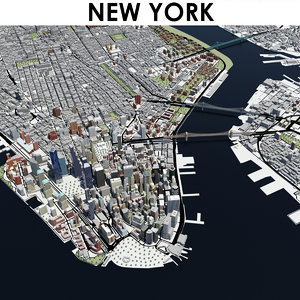 3d New York City Models Turbosquid - free city roblox model