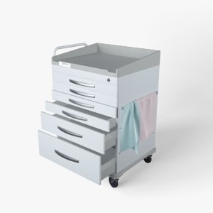 supply cart medical 3D model