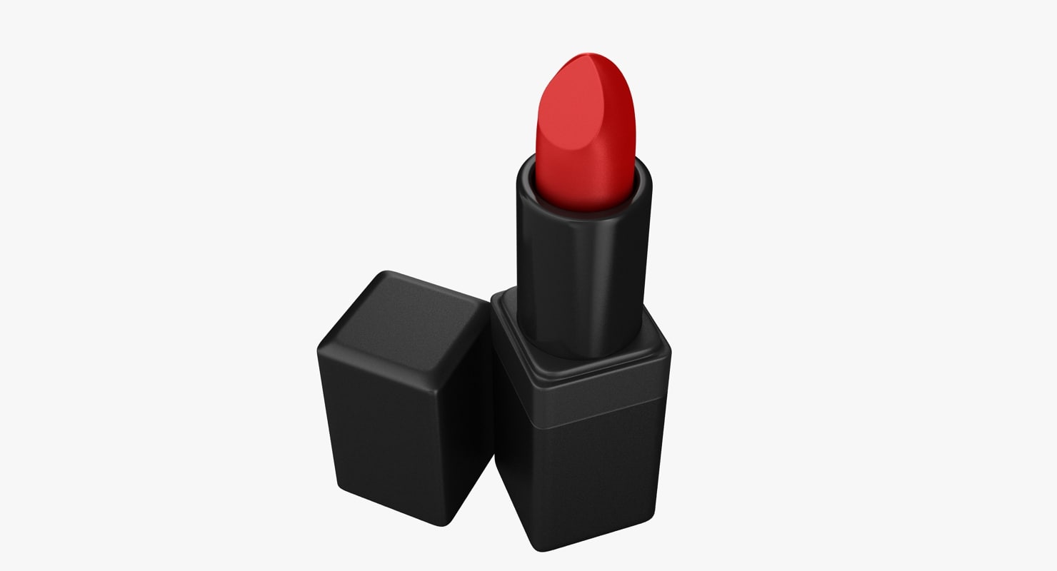 3D lipstick black animation model TurboSquid 1157591