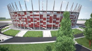 3D warsaw national stadium